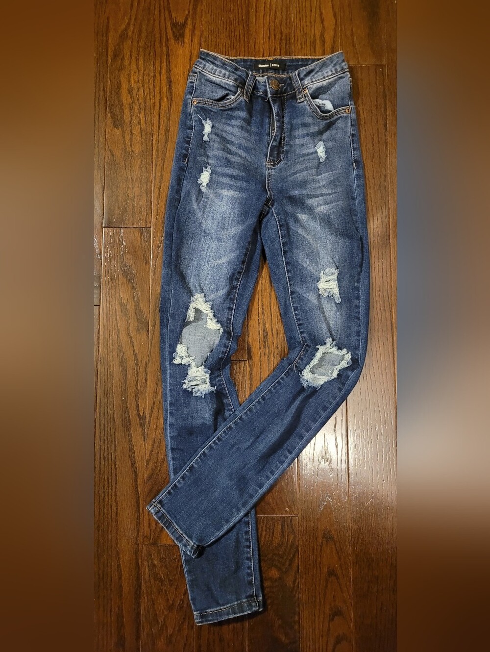 Bluenotes Ripped Dark Blue Skinny Jeans